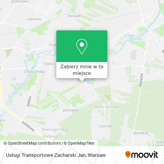 Mapa Usługi Transportowe Zacharski Jan