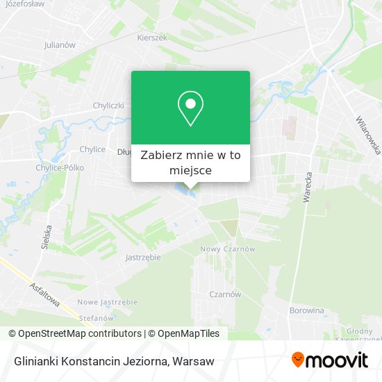 Mapa Glinianki Konstancin Jeziorna