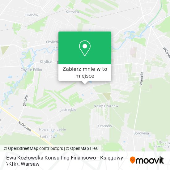 Mapa Ewa Kozłowska Konsulting Finansowo - Księgowy \Kfk\