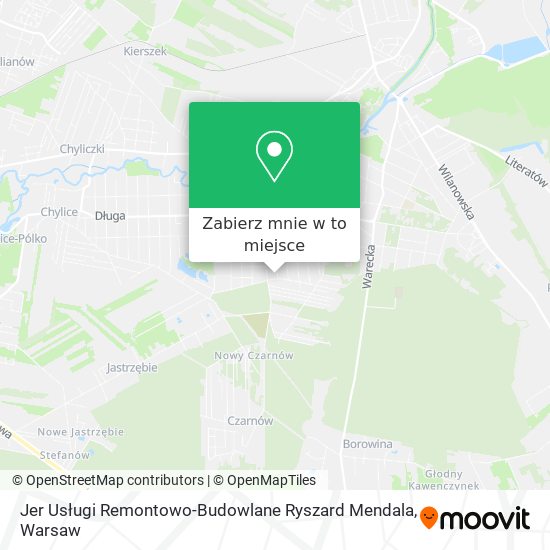 Mapa Jer Usługi Remontowo-Budowlane Ryszard Mendala