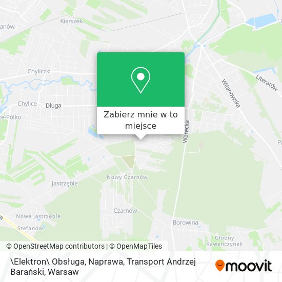 Mapa \Elektron\ Obsługa, Naprawa, Transport Andrzej Barański