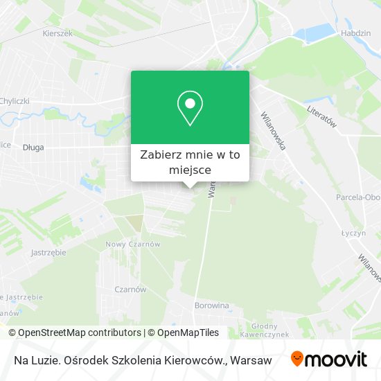 Mapa Na Luzie. Ośrodek Szkolenia Kierowców.