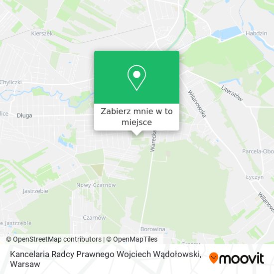 Mapa Kancelaria Radcy Prawnego Wojciech Wądołowski