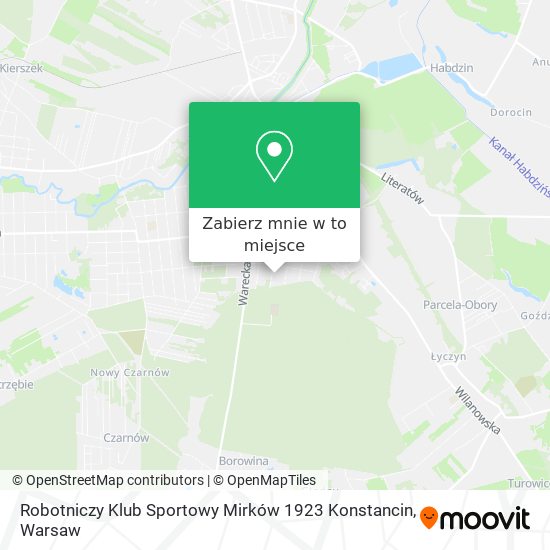 Mapa Robotniczy Klub Sportowy Mirków 1923 Konstancin