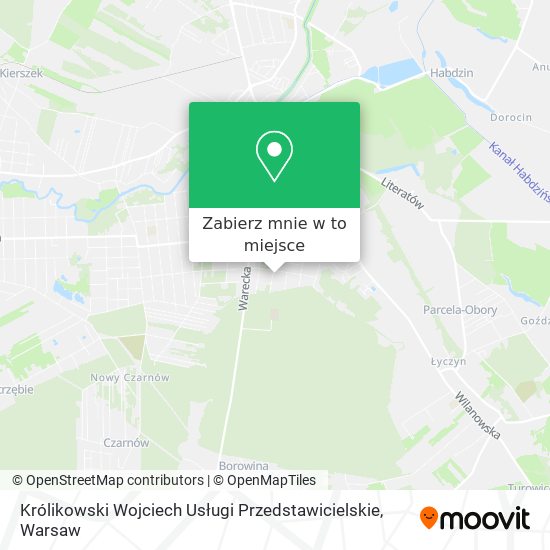 Mapa Królikowski Wojciech Usługi Przedstawicielskie