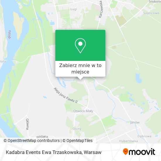 Mapa Kadabra Events Ewa Trzaskowska