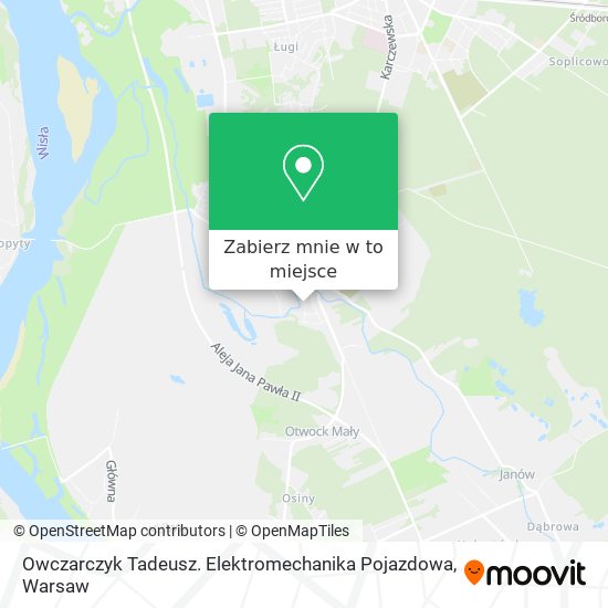 Mapa Owczarczyk Tadeusz. Elektromechanika Pojazdowa