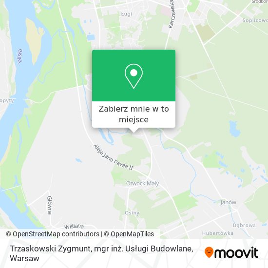 Mapa Trzaskowski Zygmunt, mgr inż. Usługi Budowlane