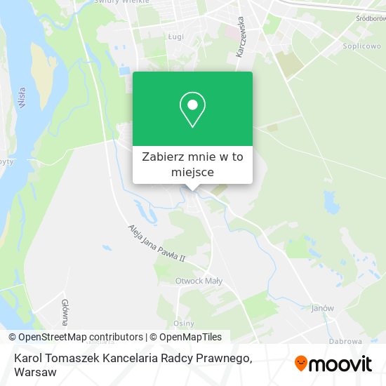 Mapa Karol Tomaszek Kancelaria Radcy Prawnego