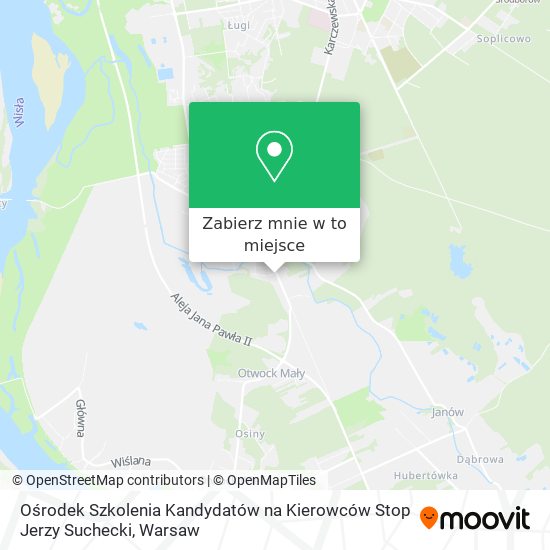 Mapa Ośrodek Szkolenia Kandydatów na Kierowców Stop Jerzy Suchecki