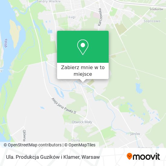 Mapa Ula. Produkcja Guzików i Klamer