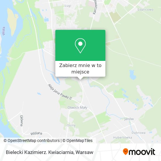 Mapa Bielecki Kazimierz. Kwiaciarnia