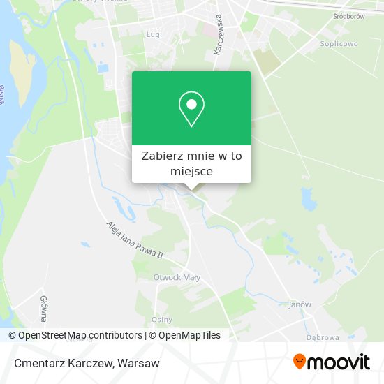 Mapa Cmentarz Karczew