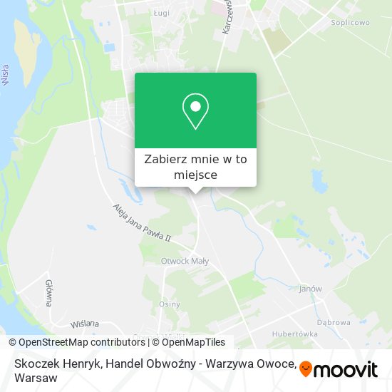 Mapa Skoczek Henryk, Handel Obwoźny - Warzywa Owoce