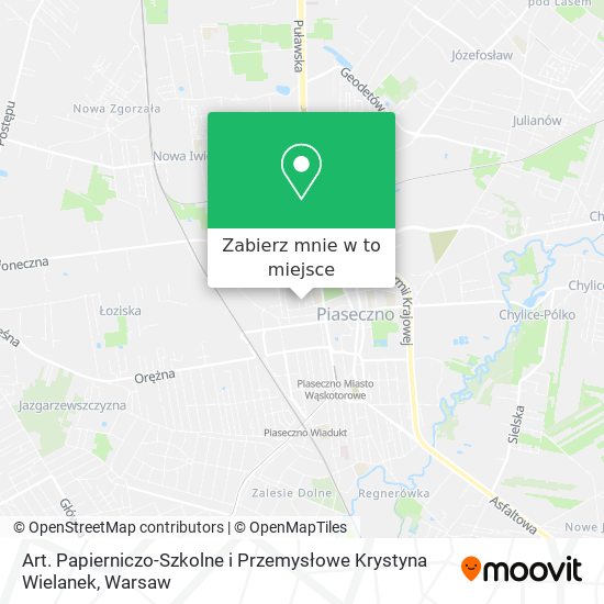 Mapa Art. Papierniczo-Szkolne i Przemysłowe Krystyna Wielanek