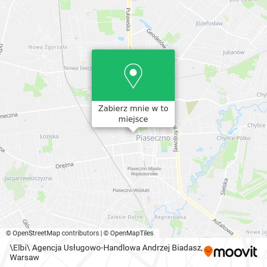 Mapa \Elbi\ Agencja Usługowo-Handlowa Andrzej Biadasz