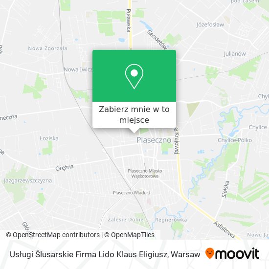 Mapa Usługi Ślusarskie Firma Lido Klaus Eligiusz