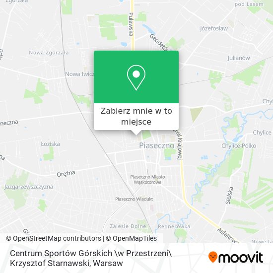 Mapa Centrum Sportów Górskich \w Przestrzeni\ Krzysztof Starnawski