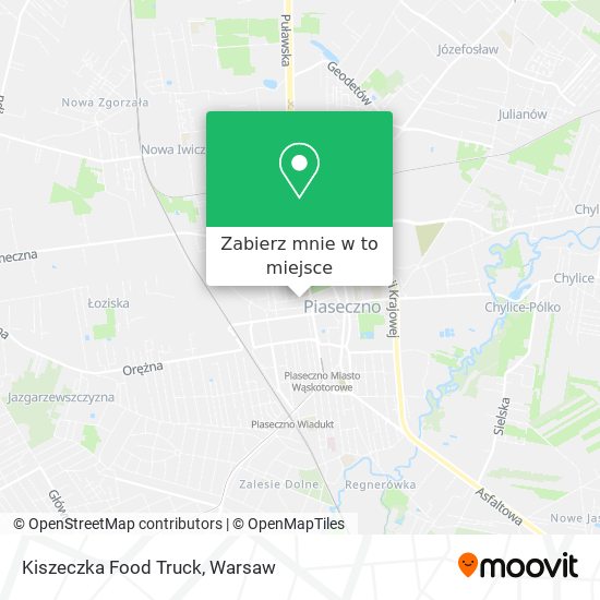 Mapa Kiszeczka Food Truck