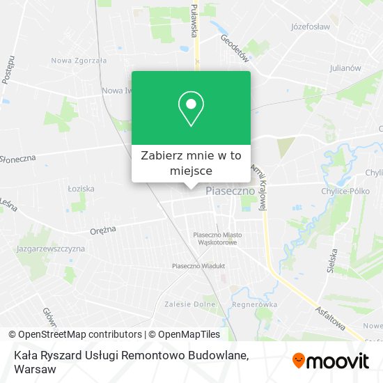 Mapa Kała Ryszard Usługi Remontowo Budowlane