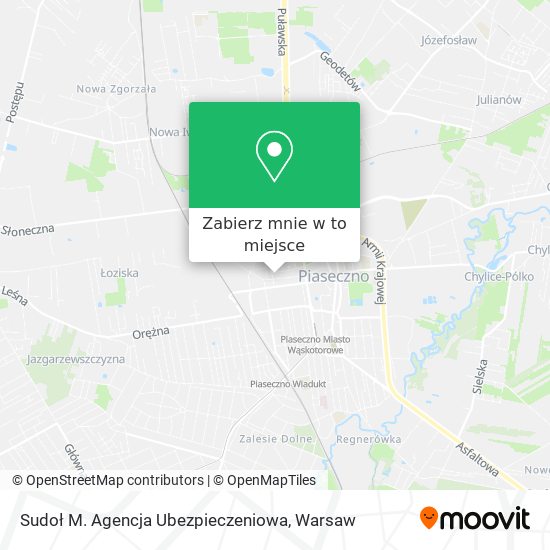 Mapa Sudoł M. Agencja Ubezpieczeniowa