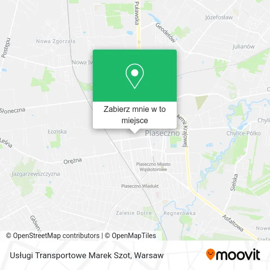 Mapa Usługi Transportowe Marek Szot