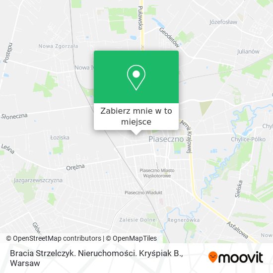 Mapa Bracia Strzelczyk. Nieruchomości. Kryśpiak B.