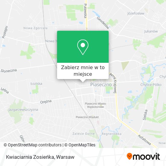 Mapa Kwiaciarnia Zosieńka