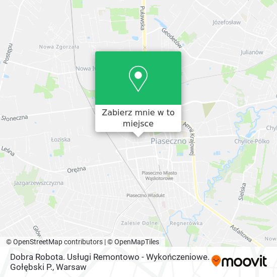 Mapa Dobra Robota. Usługi Remontowo - Wykończeniowe. Gołębski P.