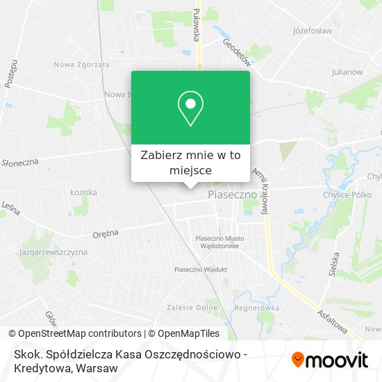 Mapa Skok. Spółdzielcza Kasa Oszczędnościowo - Kredytowa