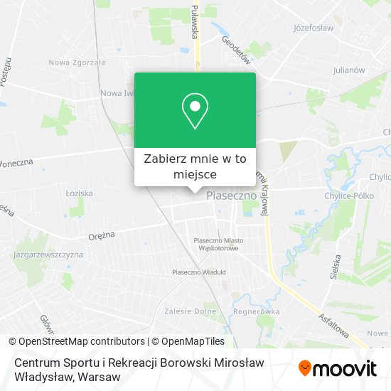 Mapa Centrum Sportu i Rekreacji Borowski Mirosław Władysław