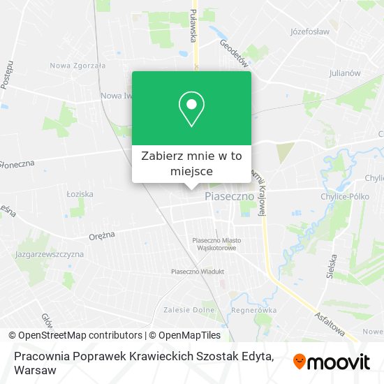 Mapa Pracownia Poprawek Krawieckich Szostak Edyta