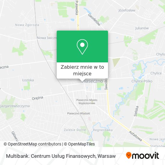 Mapa Multibank. Centrum Usług Finansowych