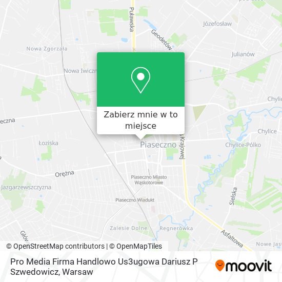 Mapa Pro Media Firma Handlowo Us3ugowa Dariusz P Szwedowicz