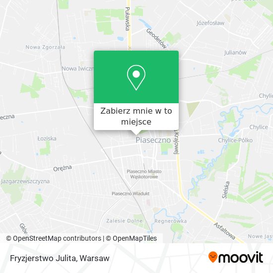 Mapa Fryzjerstwo Julita