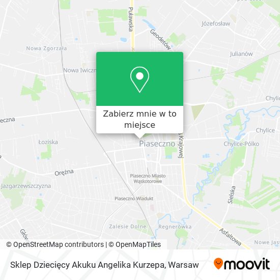 Mapa Sklep Dziecięcy Akuku Angelika Kurzepa