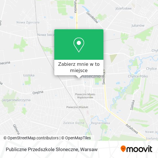 Mapa Publiczne Przedszkole Słoneczne