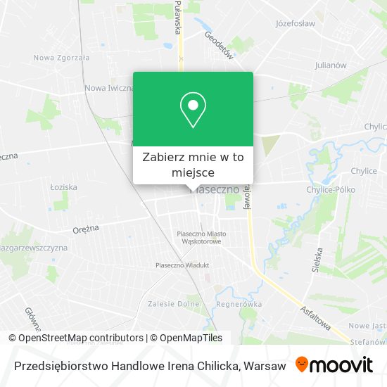 Mapa Przedsiębiorstwo Handlowe Irena Chilicka