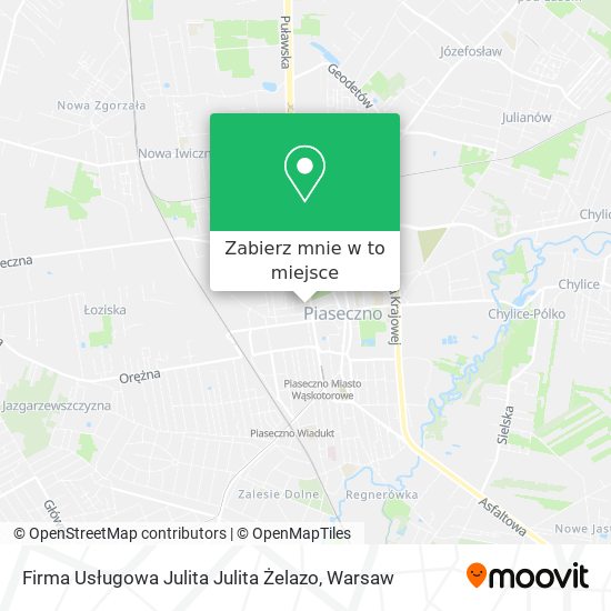 Mapa Firma Usługowa Julita Julita Żelazo