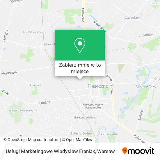 Mapa Usługi Marketingowe Władysław Franiak