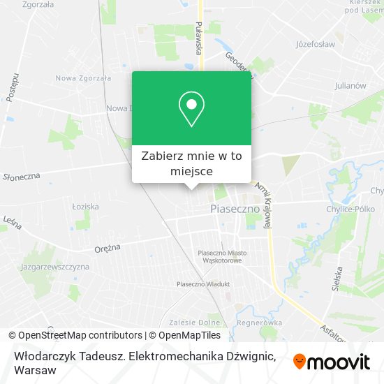 Mapa Włodarczyk Tadeusz. Elektromechanika Dźwignic