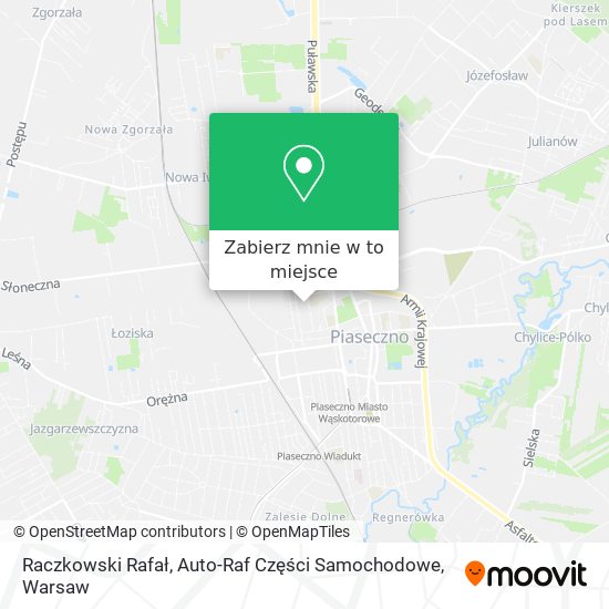 Mapa Raczkowski Rafał, Auto-Raf Części Samochodowe