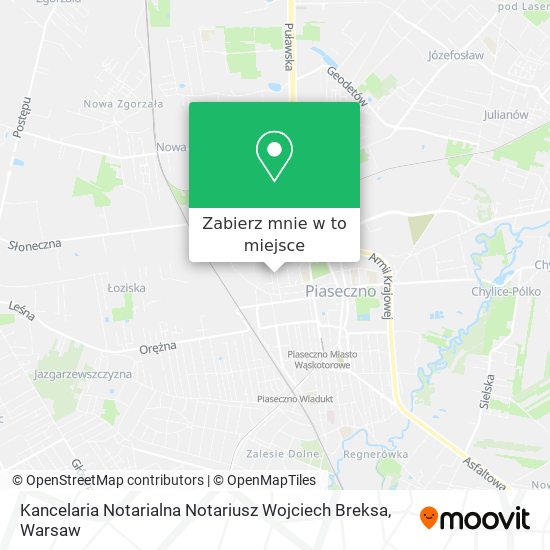 Mapa Kancelaria Notarialna Notariusz Wojciech Breksa