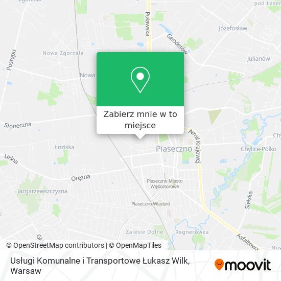 Mapa Usługi Komunalne i Transportowe Łukasz Wilk