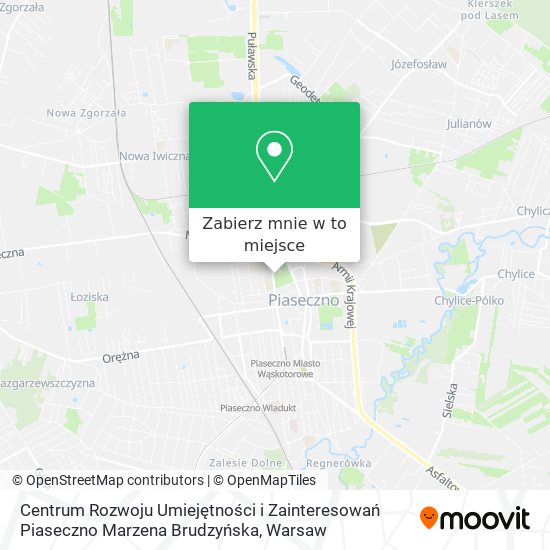 Mapa Centrum Rozwoju Umiejętności i Zainteresowań Piaseczno Marzena Brudzyńska