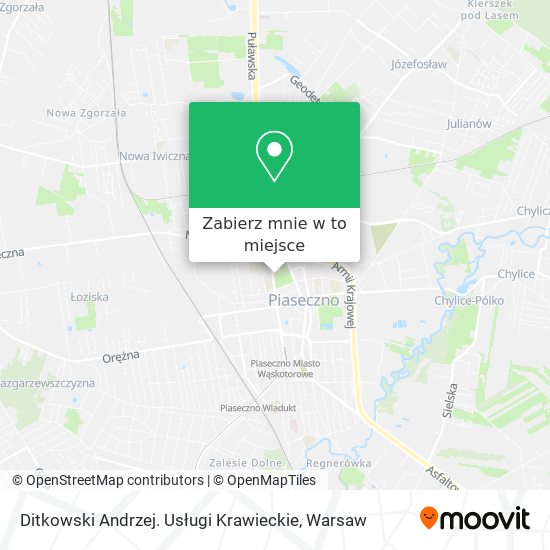 Mapa Ditkowski Andrzej. Usługi Krawieckie