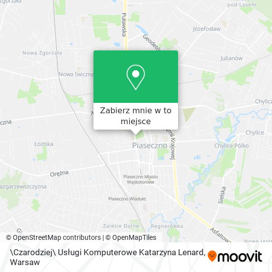 Mapa \Czarodziej\ Usługi Komputerowe Katarzyna Lenard