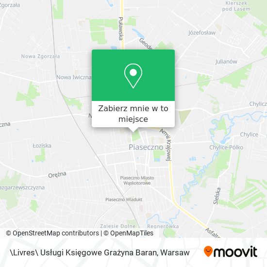 Mapa \Livres\ Usługi Księgowe Grażyna Baran