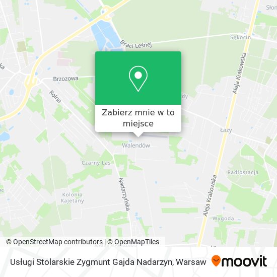 Mapa Usługi Stolarskie Zygmunt Gajda Nadarzyn