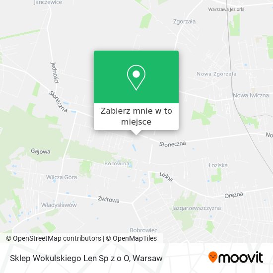 Mapa Sklep Wokulskiego Len Sp z o O